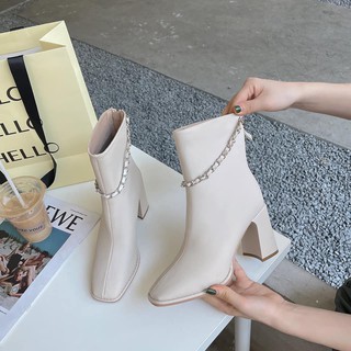 💖FULLBOX BOOT💖 Bốt ngắn cổ 7 phân quai xích thời trang