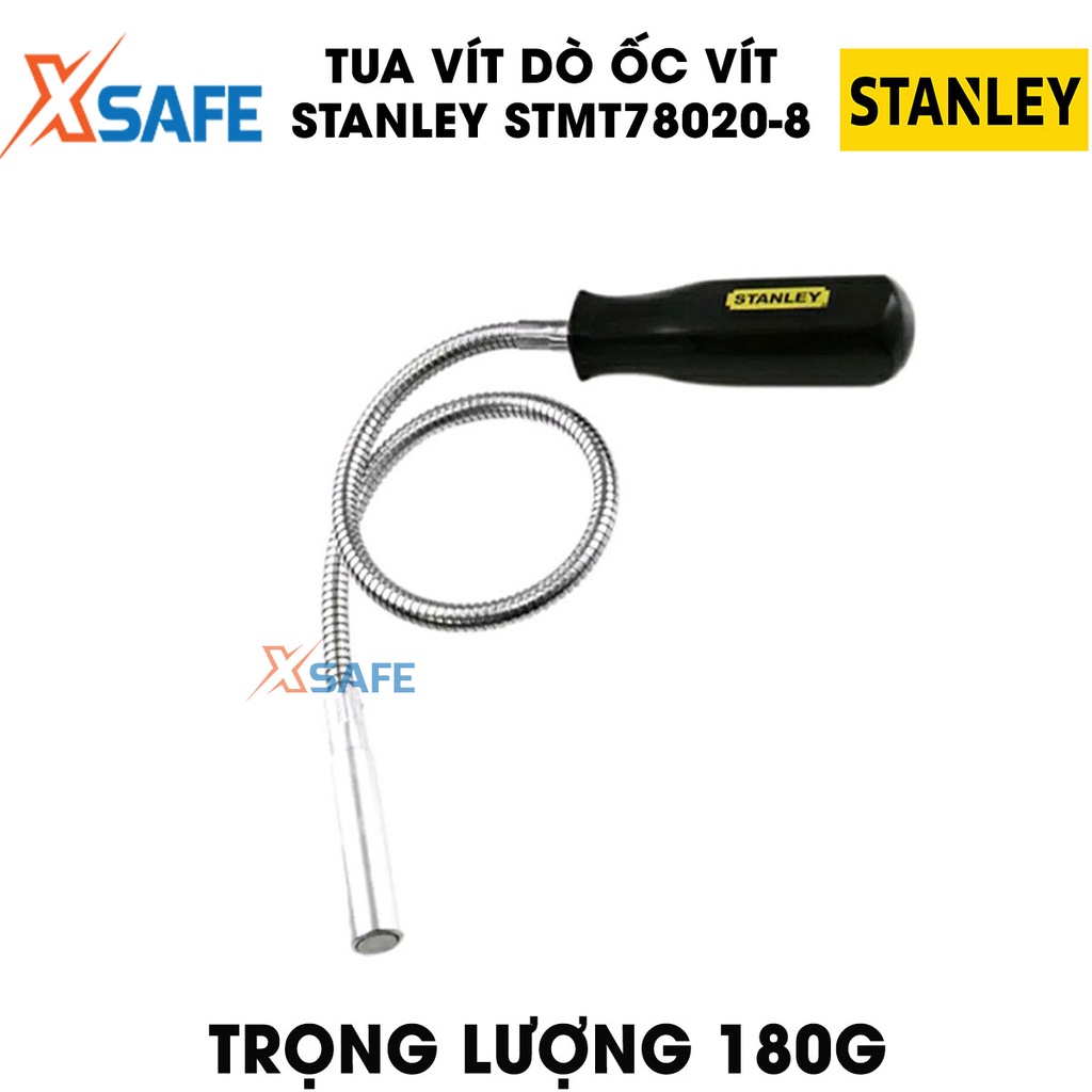 Tua vít từ dò ốc vít STANLEY STMT78020-8 500mm Tuốc nơ vít đầu hút có từ tính mạnh, nhỏ gọn, không gỉ sét - XSAFE