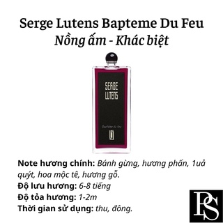 Nước hoa Serge Lutens Bapteme du feu