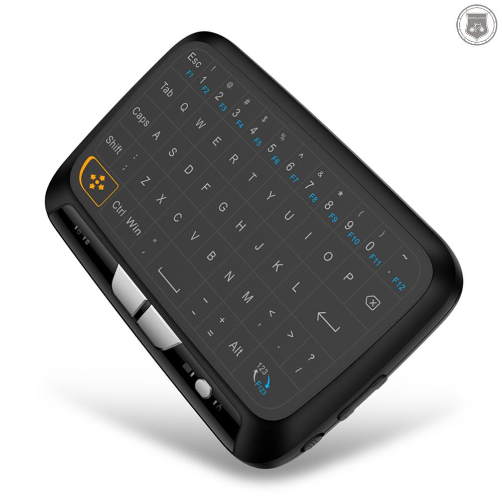 ☞[ready stock]H18 2.4GHz Wireless Keyboard Full Touchpad Remote Control Keyboard Mouse Mode with Large Touch Pad Vibration Feedback