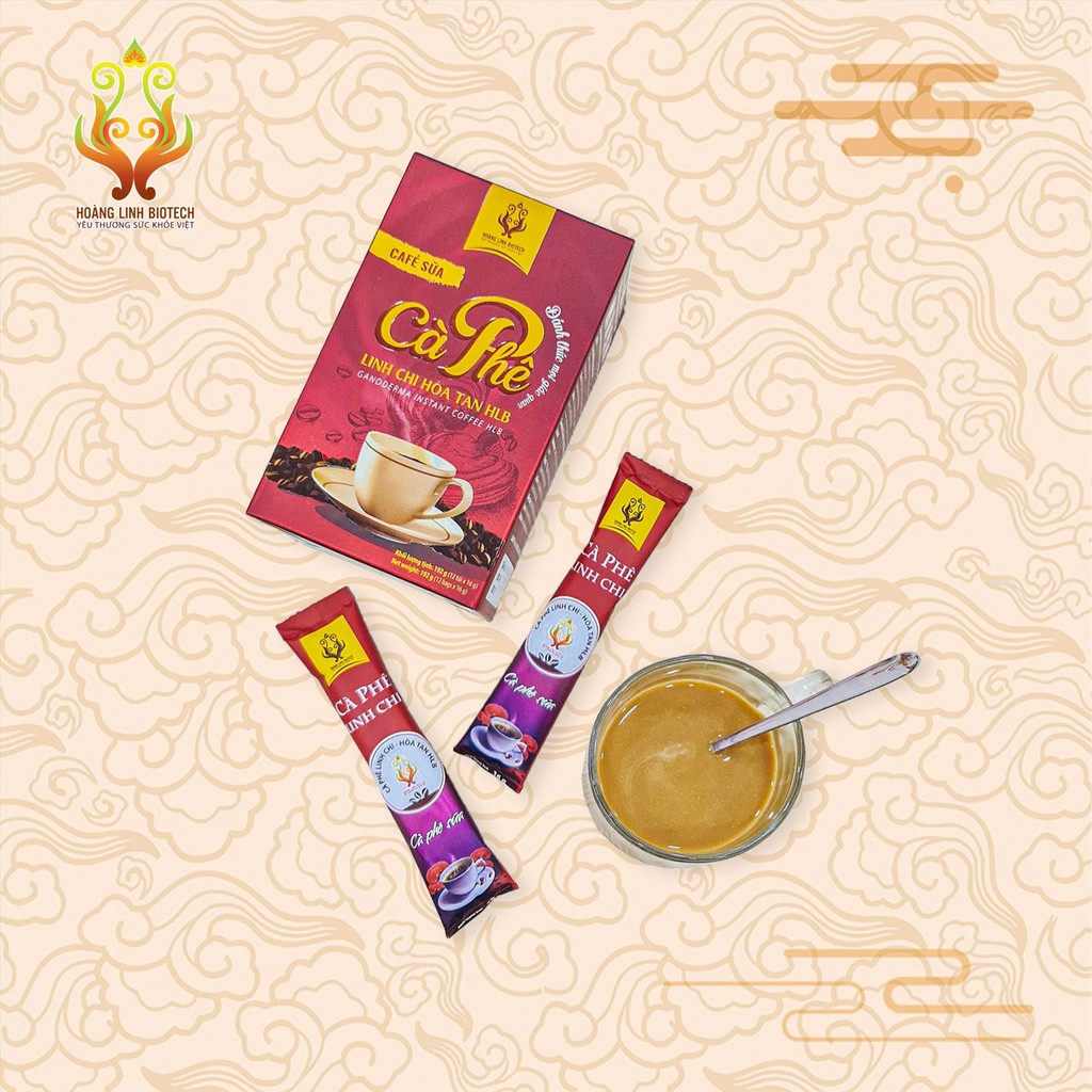 Cà Phê Linh Chi Hòa Tan (192g -12 túi x16g) - thơm hương tròn vị gu đàn ông tinh tế.