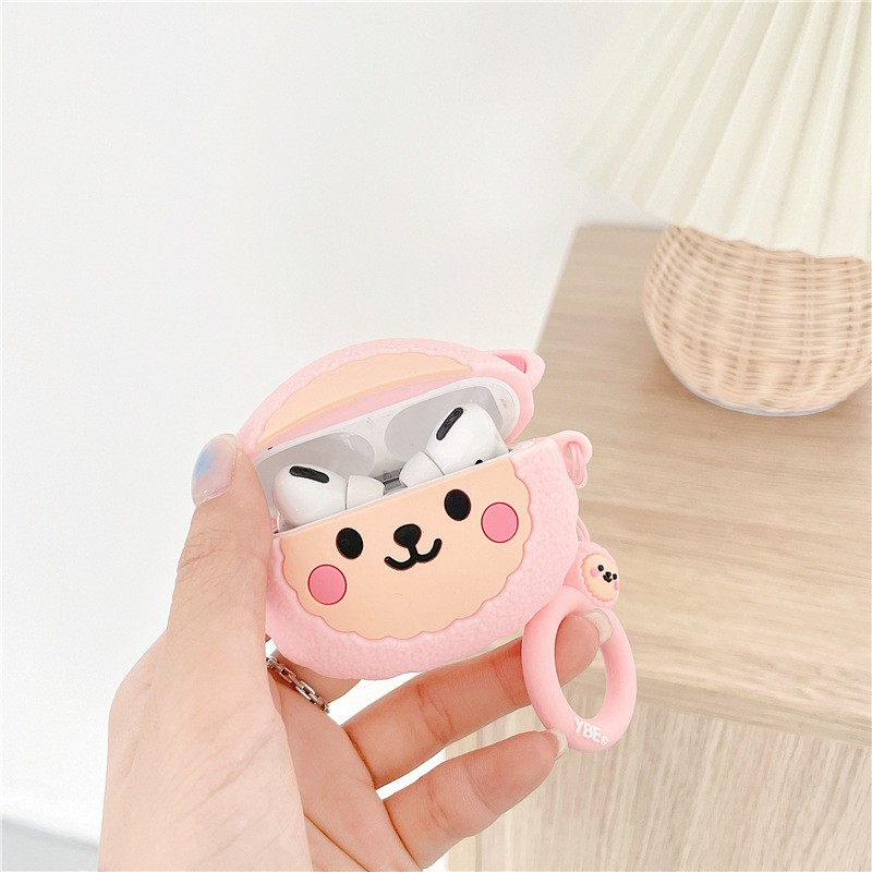 Vỏ Đựng Bảo Vệ Hộp Sạc Tai Nghe Airpods 1 / 2 Pro Hình Chú Dê Ngộ Nghĩnh
