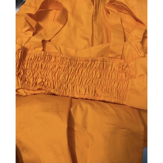 Có mút ngực Set 3 món cực cá tính áo sơ mi phối áo dây croptop kèm quần short