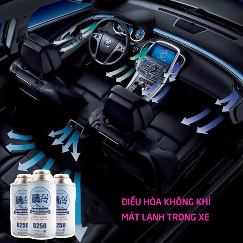 Dung môi làm lạnh BOTNY Refrigerant 250g,chất làm lạnh đặc biệt cho máy điều hòa,khí gas làm lạnh chuyên dụngô tô-B-1166