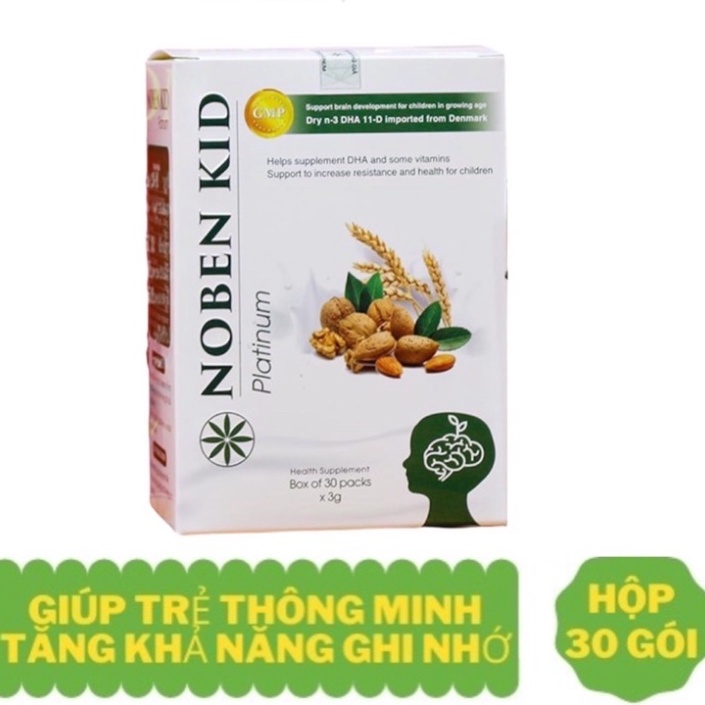 [Bán giá gốc] Cốm trí não Noben Kid bé thông minh vượt trội - chính hãng date mới