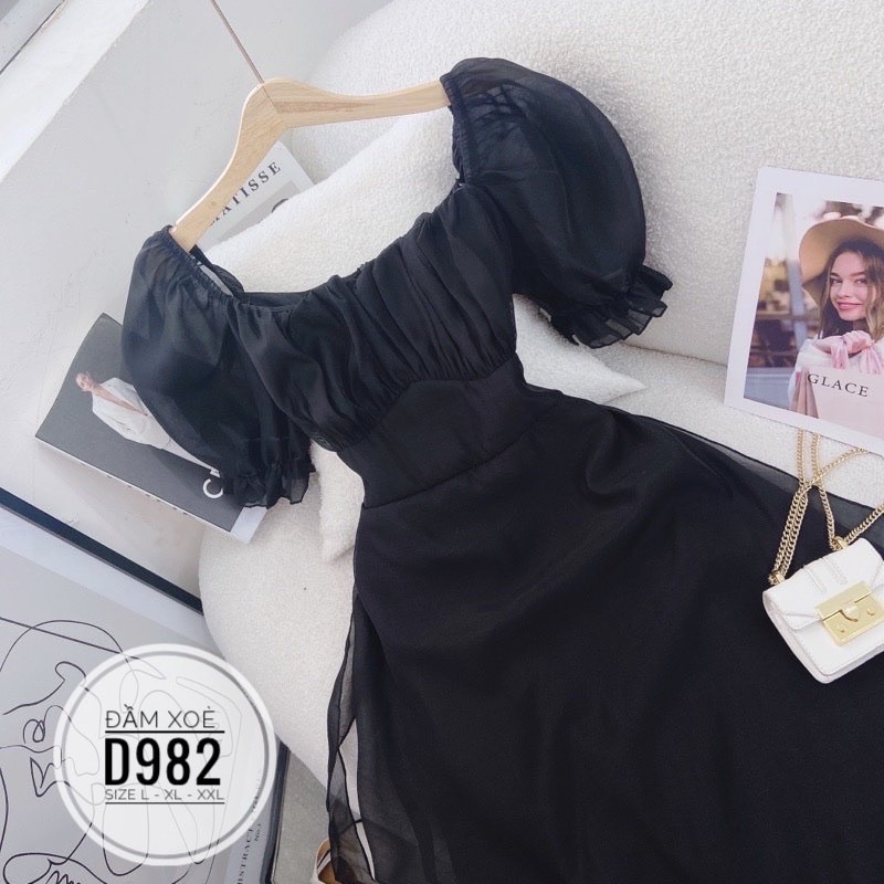 BIGSIZE NHUNG LÊ Đầm xoè D982