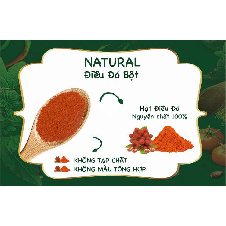 Điều đỏ bột Dh Foods Natural hũ 50g - Bột điều màu nguyên chất đảm bảo chất lượng