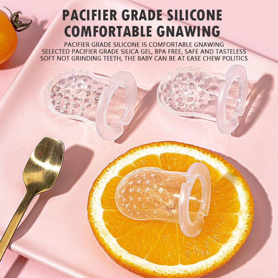 Núm vú giả trái cây Silicon 4 trong 1 Đi kèm với hộp và túi lưới dự phòng