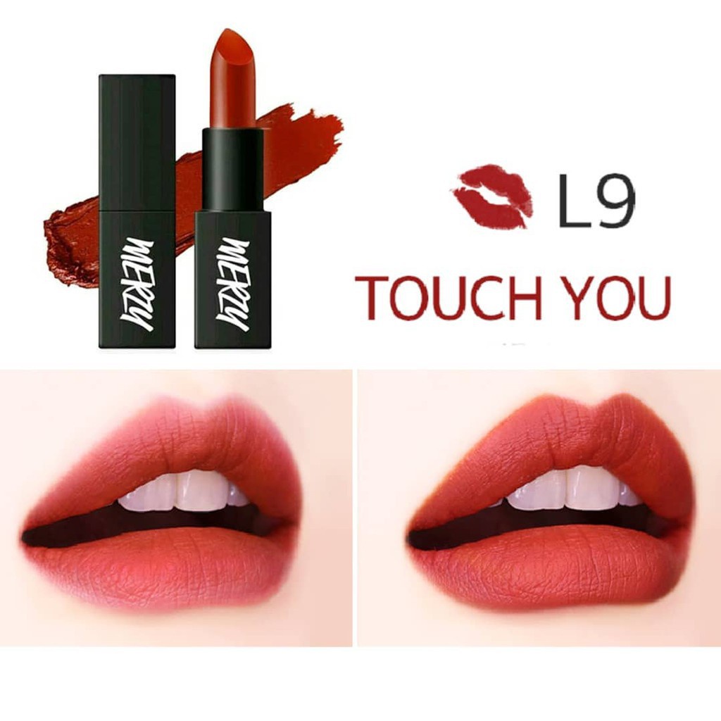 Son thỏi Merzy Another Me The First Lipstick - màu L9 - Đỏ Nâu