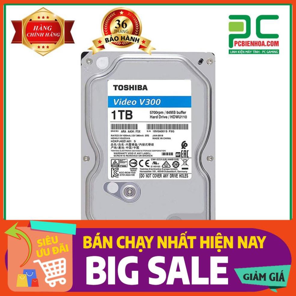 HDD Toshiba 1TB 7200rpm Sata3 32MB Cache TẶNG BÀN DI CHUỘT GAMING