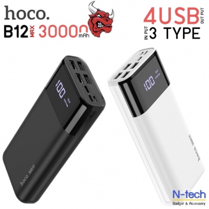 Pin Dự Phòng Hoco B12 Max 30.000mah