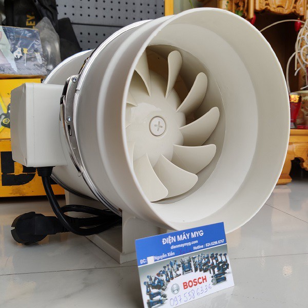 Quạt thông gió nối ống Superlite Max - Quạt nối ống hút mùi phi 75, 100, 125, 150, 160, 200, 250, 315