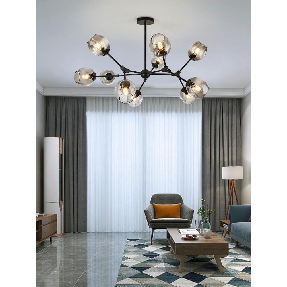 Đèn chùm thả RIO TOURFANG 8 bóng - 10 bóng cao cấp đặc biệt sang trọng trong không gian phòng khách,sảnh khách sạn
