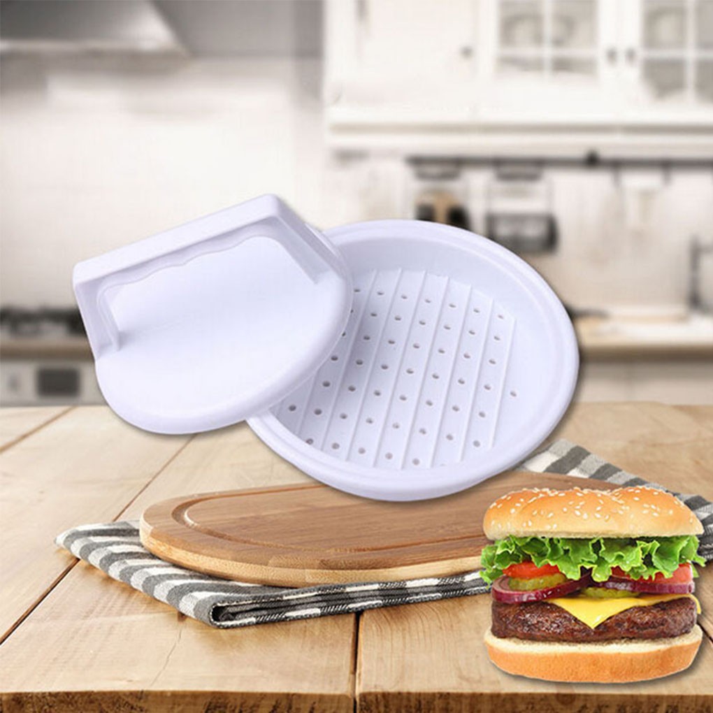 Máy Ép Thịt Hamburger Màu Trắng