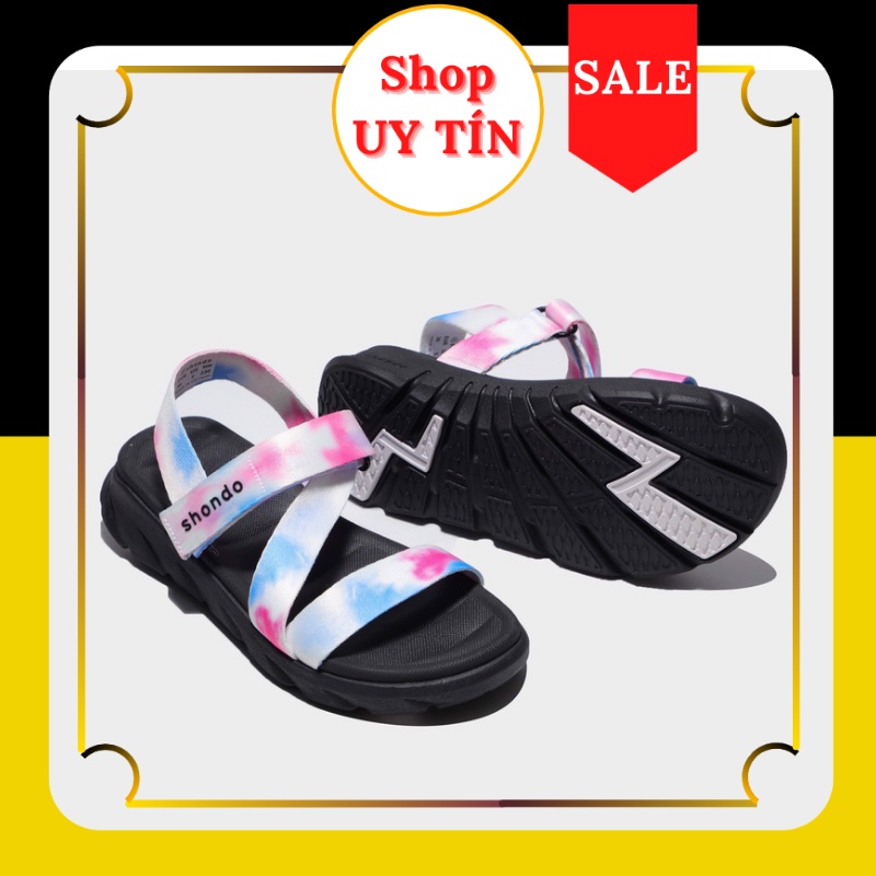 Giày Sandals Shondo F6 loang khói xanh hồng ⚡ 𝐅𝐑𝐄𝐄 𝐒𝐇𝐈𝐏 ⚡ F6S1072