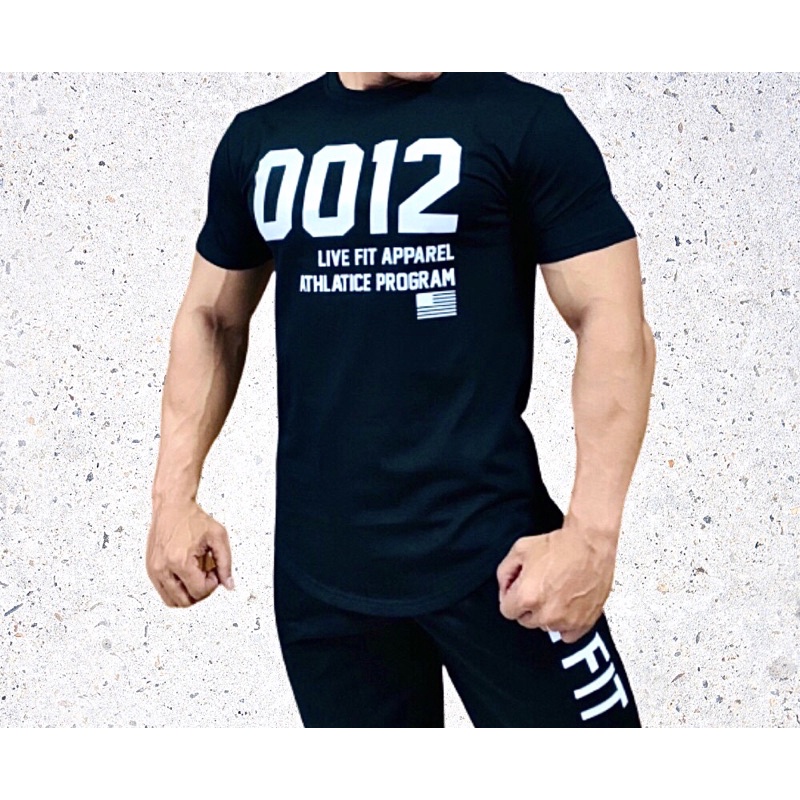 [giảm sốc] áo gym nam LIVEFIT cotton 100% form body cực chất