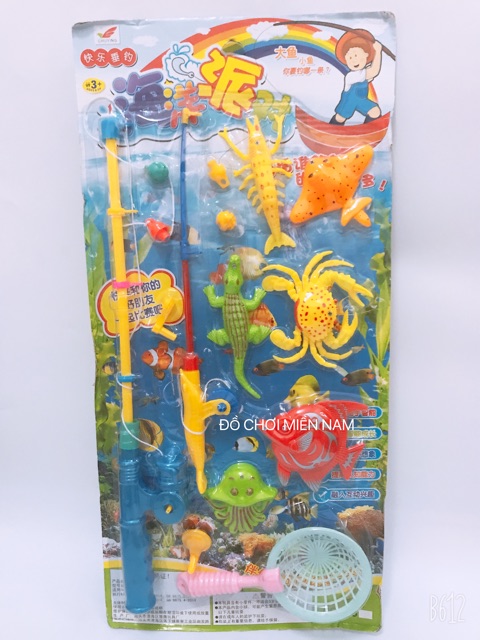 Vỉ đồ chơi câu cá dùng nam châm cho bé chơi cùng bạn bè