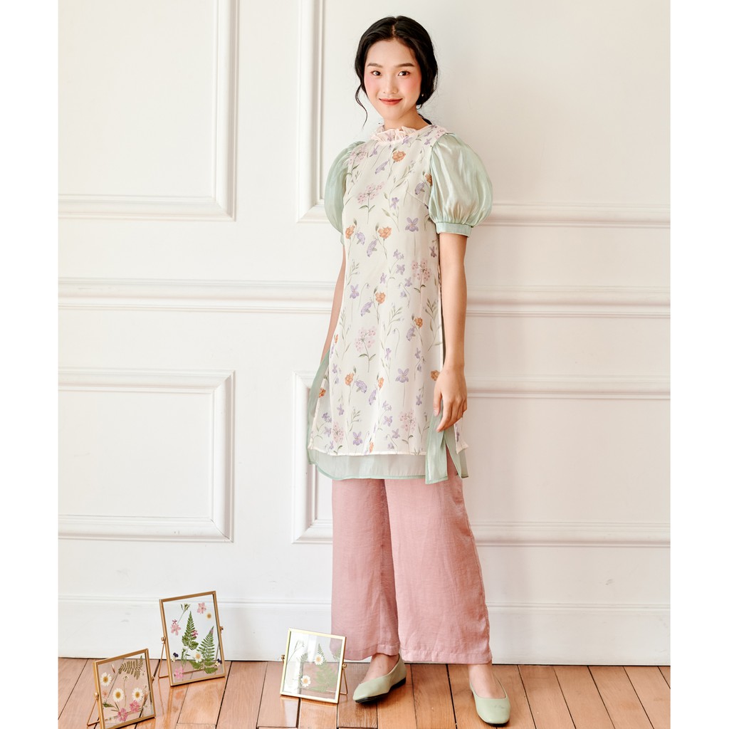 Set áo dài Bleubird (gồm áo + quần)