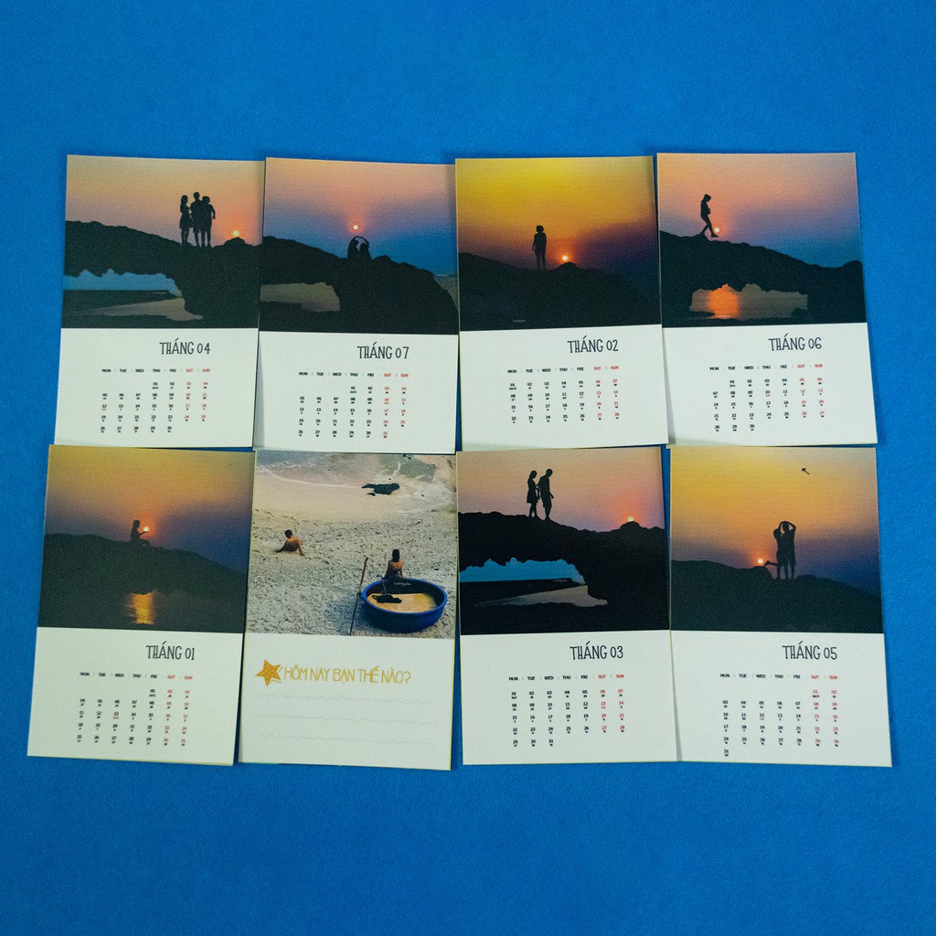 [SIÊU RẺ] IN ẢNH LỊCH ÂM DƯƠNG Polaroid size 6 x 9cm GIÁ 20k (12 tháng + 6 tấm bìa)
