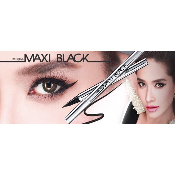 CHÌ KẺ MẮT DẠ MAXI BLACK EYELINER MISTINE CHÍNH HÃNG