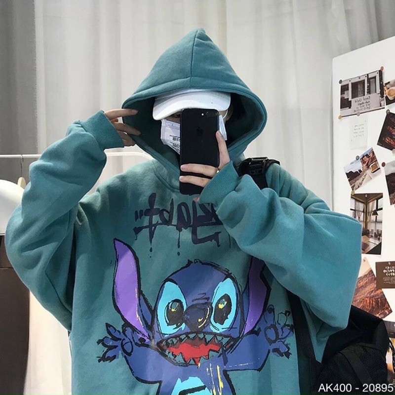 Áo Hoodie Nam Nữ Nỉ Bông Dày Dặn Hàng QC Áo Khoác Hoodie Nỉ Couple Nam Nữ Đôi SWEATER NAM NỮ in STICK CHẤT - AK3400