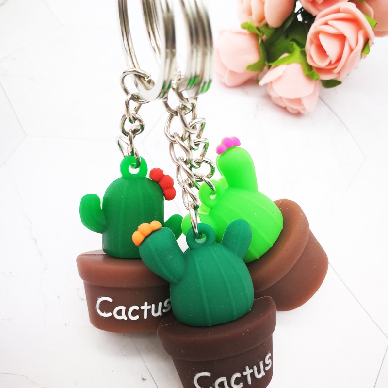 Móc khóa hình xương rồng cactus móc khóa cute xinh xắn quà tặng bạn bè ý nghĩa.