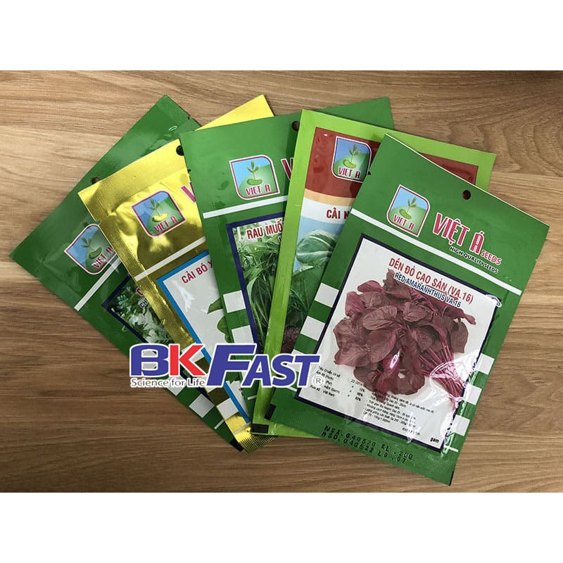 Combo 5 Gói Hạt Giống (Cải Cúc, Cải Bó Xôi, Rau Muống, Cải Ngọt Dền Đỏ)