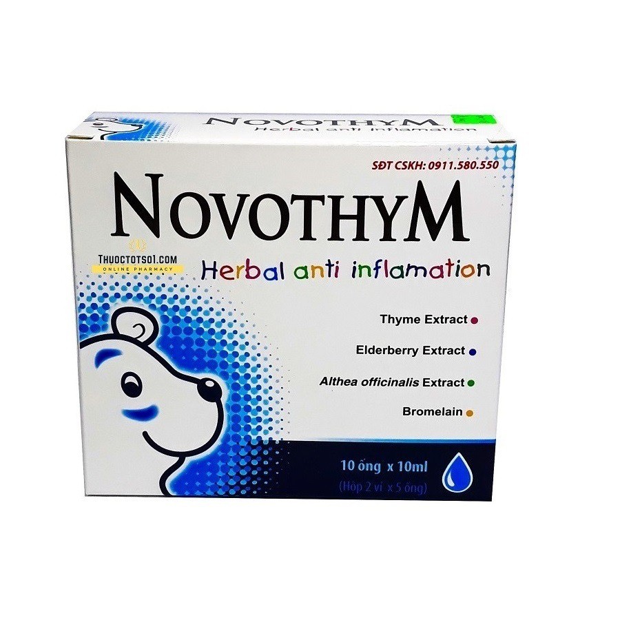 Novothym - Giúp Giảm Viêm Đường Hô Hấp Trên , Tăng Đề Kháng Giúp Con Giảm Lệ Thuộc Kháng Sinh