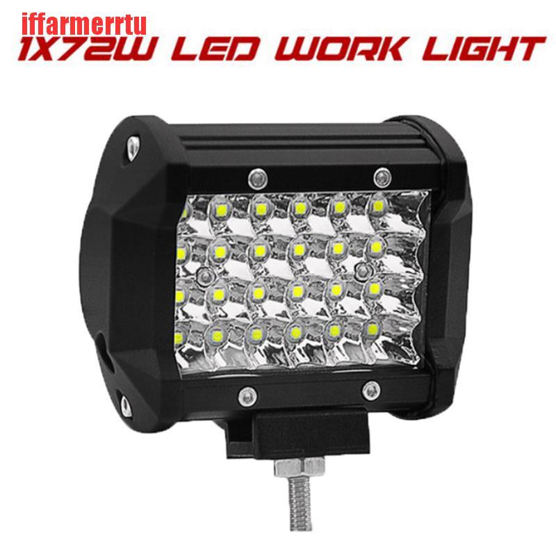 {iffarmerrtu}72W LED Work Light Bar Spot Beam Offroad Car Diving Truck SUV 4WD ATV 4 x 4 TQM