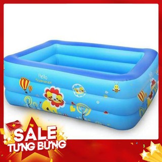 [CHÍNH HÃNG] Bể Bơi 3 Tầng 3 Khoang Khí Riêng Biệt Cho Bé(130x92x52 Cm) _88 _ hàng nhập khẩu. – Siêu HOT