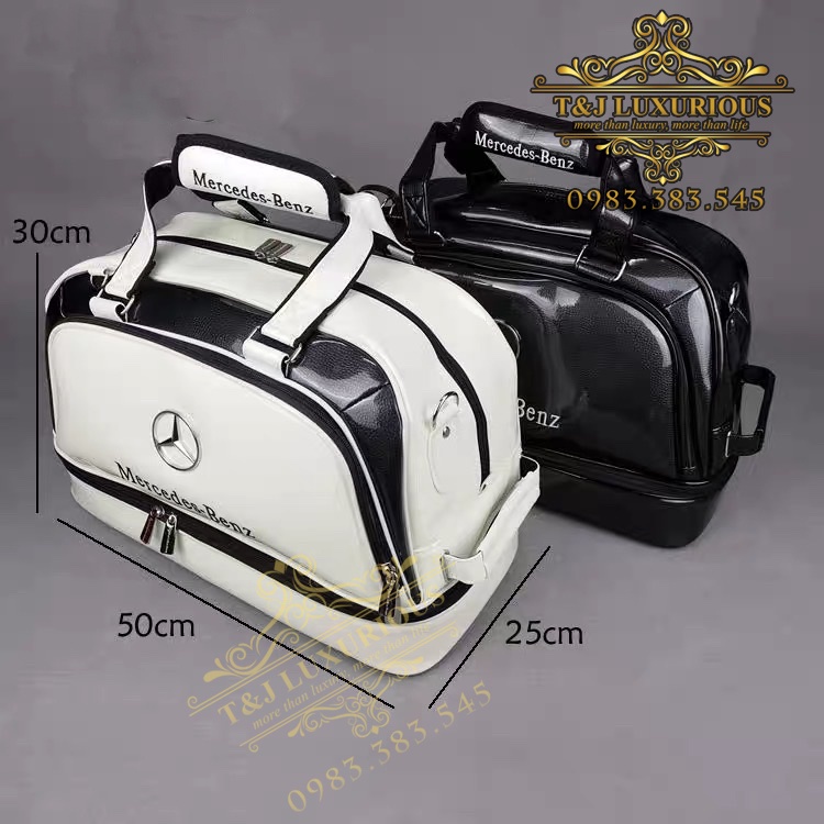 Túi dùng cho du lịch, đựng đồ thểo thao, chơi golf Mercedes (có ngăn để giày riêng)