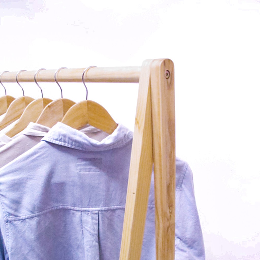 Giá gỗ treo quần áo 1 tầng – Hanger