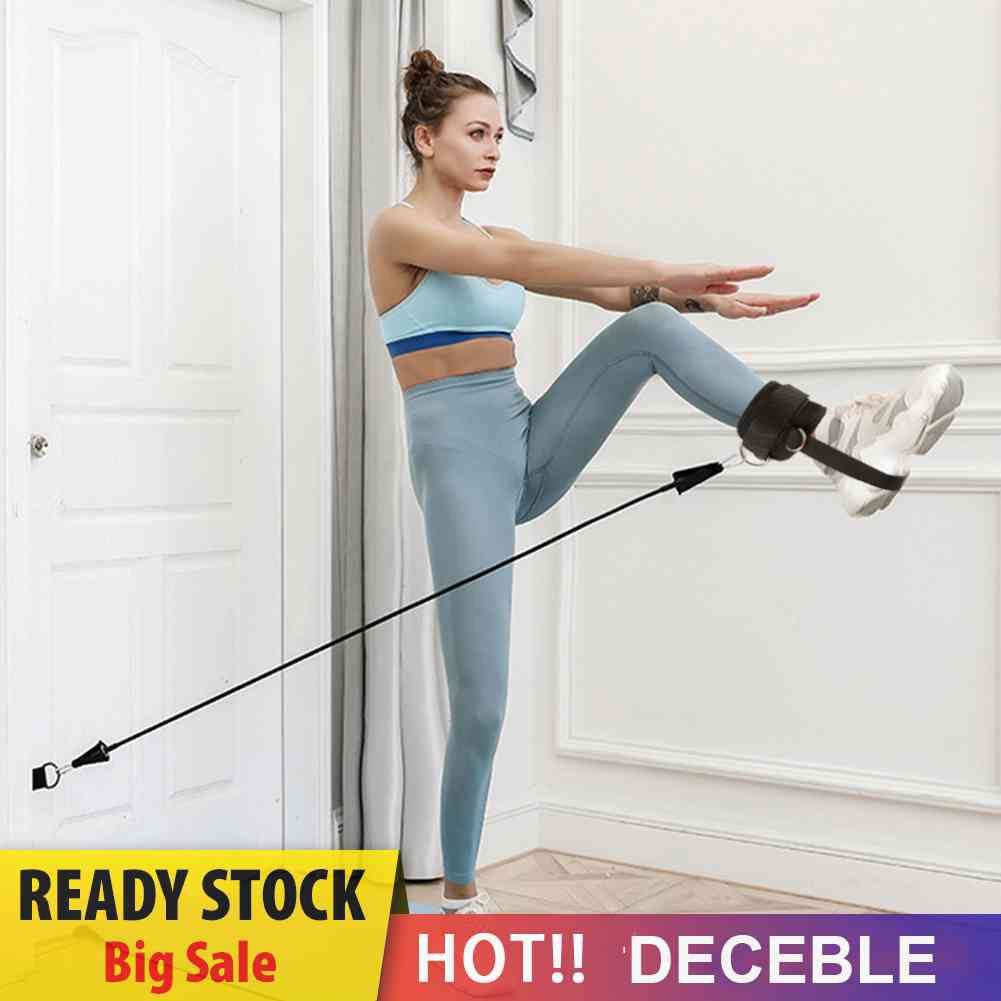 Deceb Dây Đai Tập Cổ Chân Có Thể Điều Chỉnh Kèm Dây Cáp Kéo