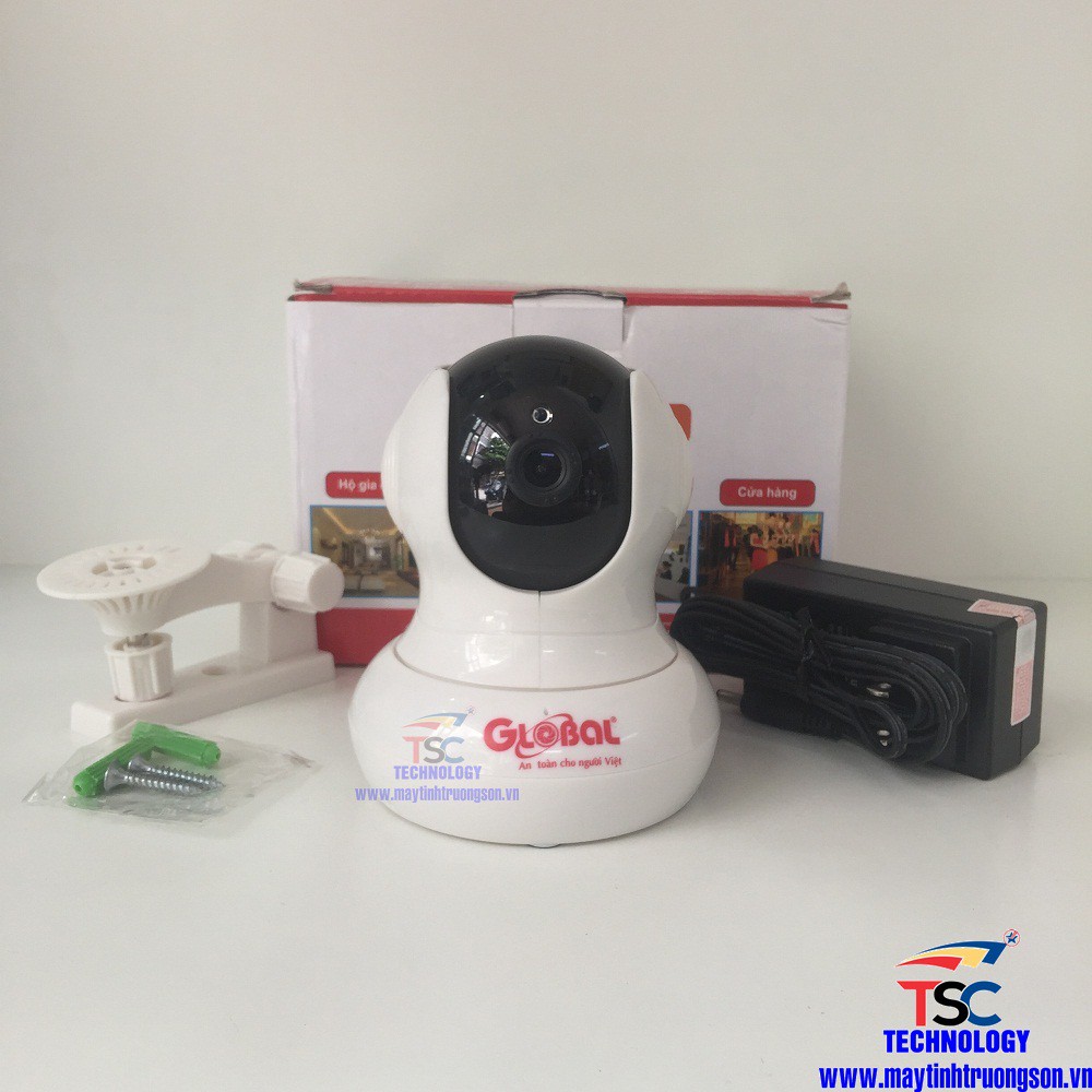 Camera IP Không Dây Wifi GLOBAL TAG-I4W1-F6 1.0Mpx HD720P Tặng Thẻ Nhớ 32Gb - Maytinhtruongson.vn