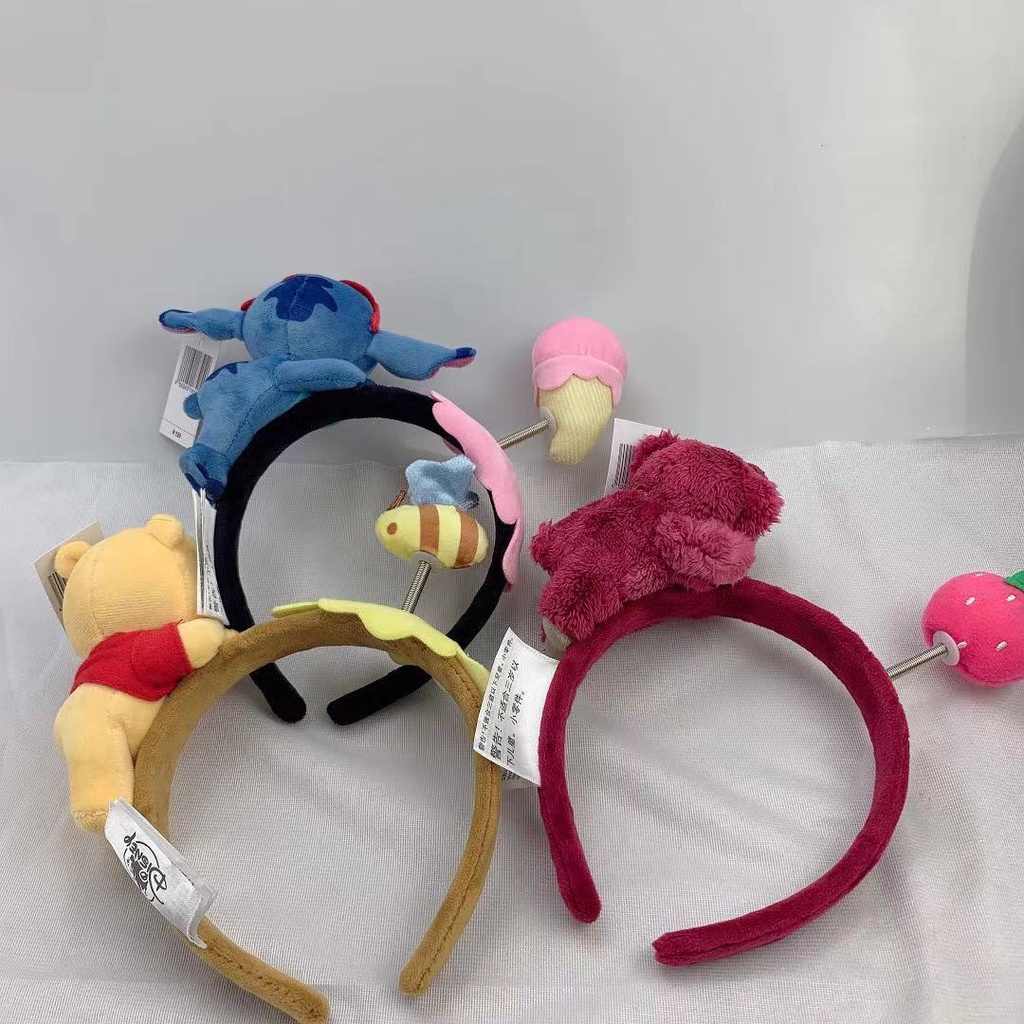 DISNEY Băng Đô Cài Tóc Hình Nhân Vật Hoạt Hình Stitch Đáng Yêu