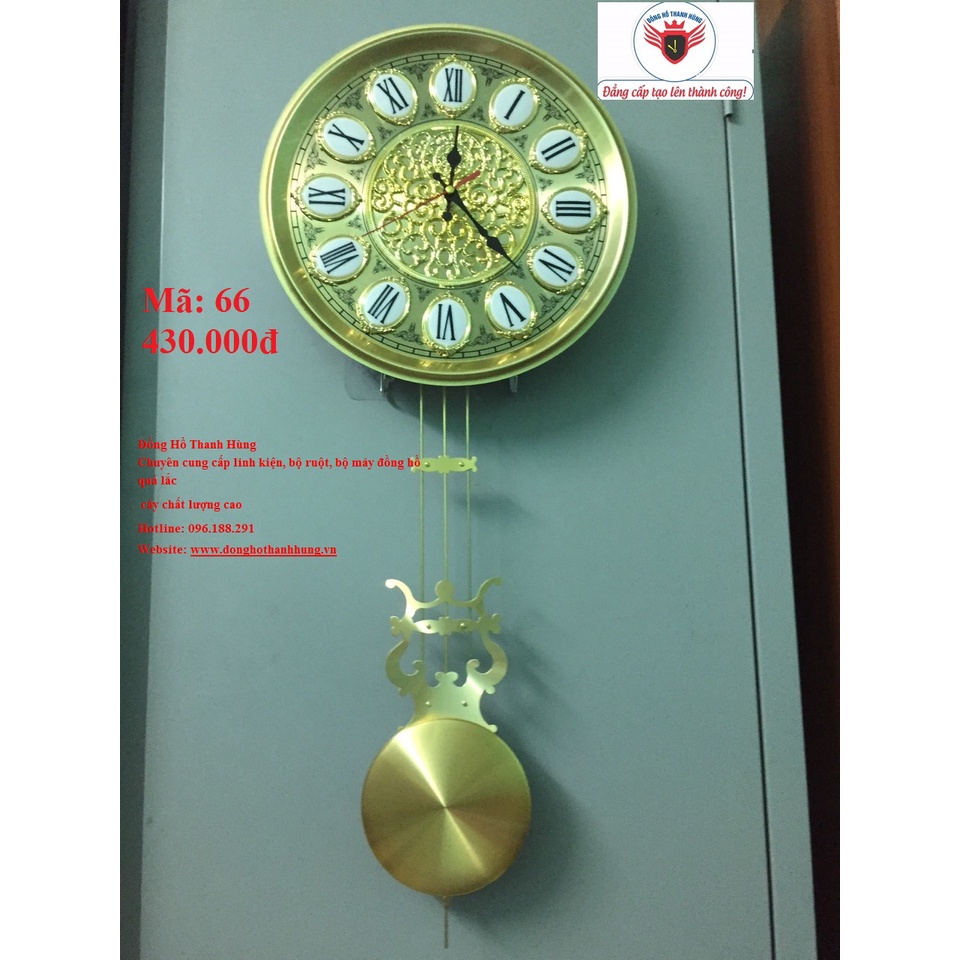 Bộ ruột đồng hồ quả lắ Mini mặt 27 cm có tặng kèm 2 pin xịn- Đồng Hồ Thanh Hùng