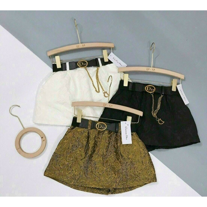 CHÂN VÁY GẤM KÈM ĐAI QUẢNG CHÂU MS22119