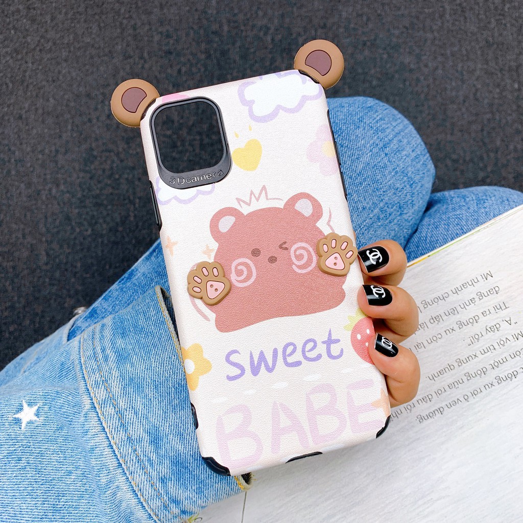 [ SAMSUNG ] Ốp Lưng Da IMD Hình Nổi Sweet BaBe I - R080