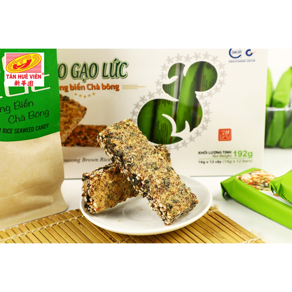 Kẹo Gạo lứt Rong biển Chà bông túi giấy 150g