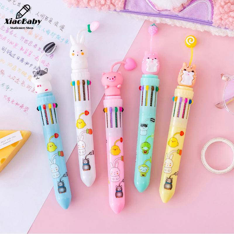 Bút Bi 10 Trong 1 Họa Tiết Hoạt Hình Dễ Thương Bắt Mắt Sành Điệu
