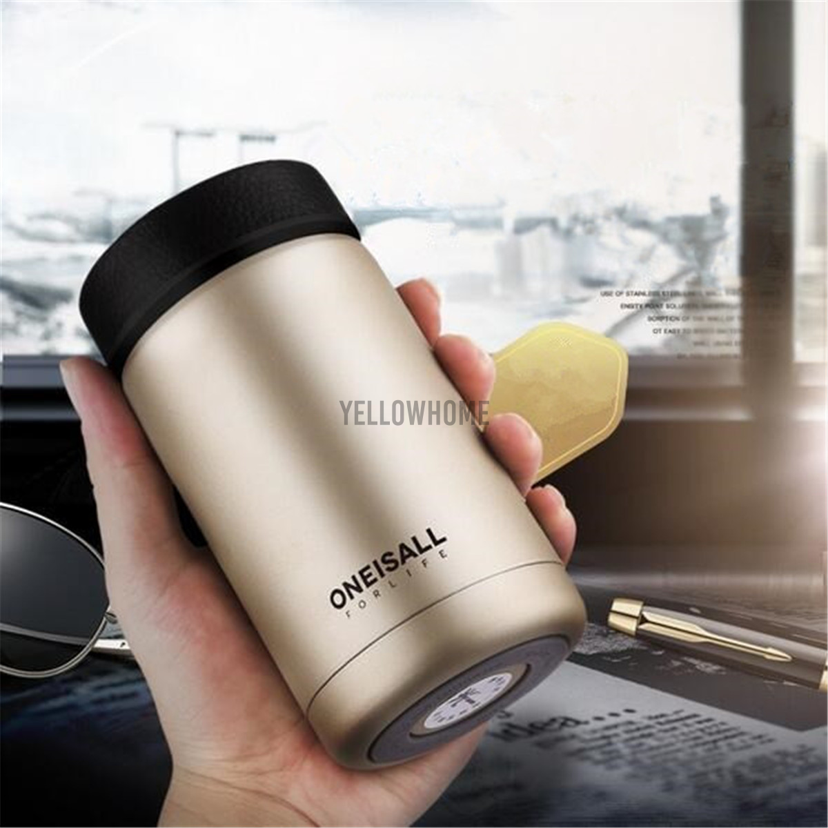 400ml Stainless Steel Vacuum Flask Water Bottle Thermos Coffee Travel Mug Cup