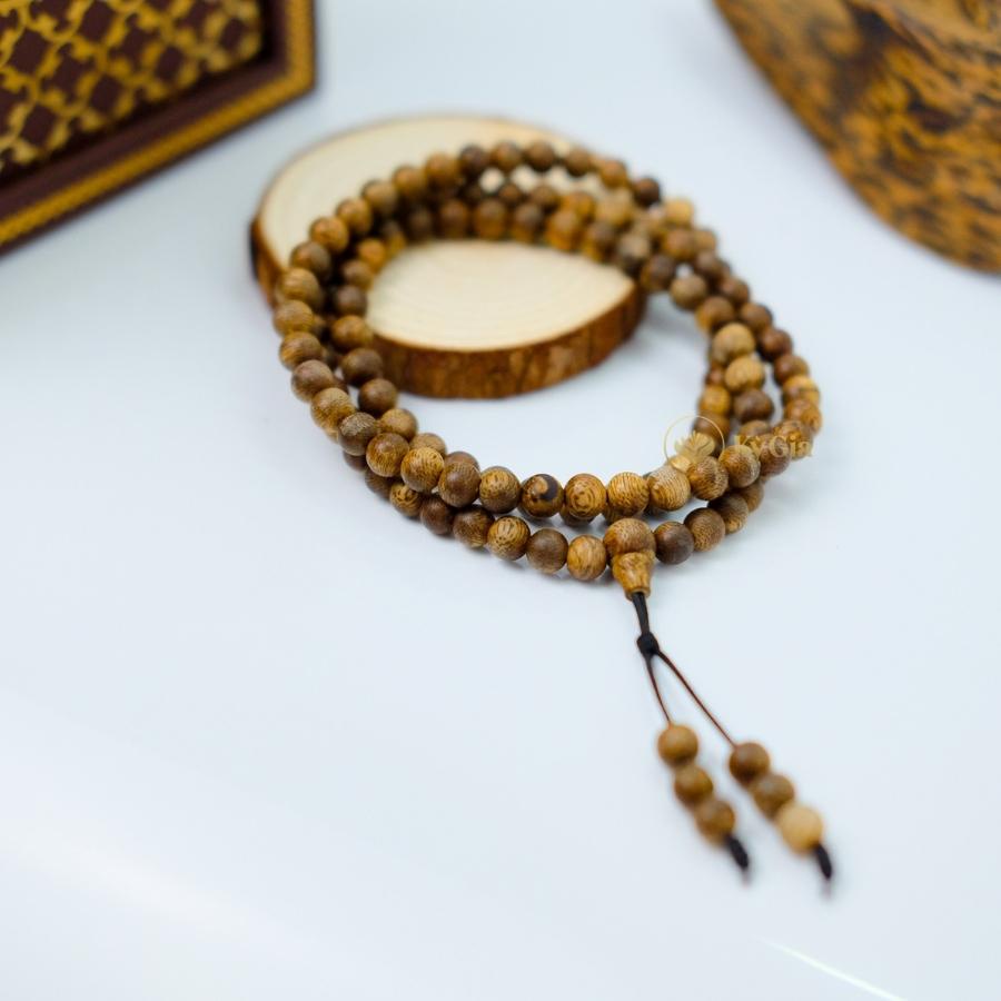 Vòng Tay Trầm Rừng Nha Trang Kỳ Gia 108 Hạt 8 Li