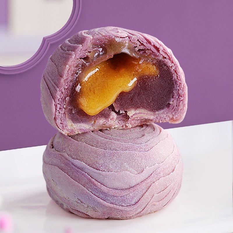 Bánh nướng khoai môn trứng chảy kem chesse