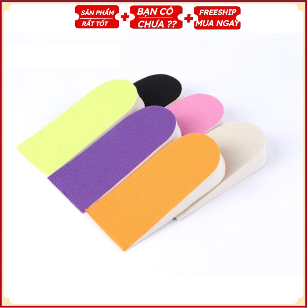 #Bộ 1 Đôi Lót Đế Giày Tăng Chiều Cao Nam Nữ US01 Nhiều Màu (Tăng 2,5Cm)