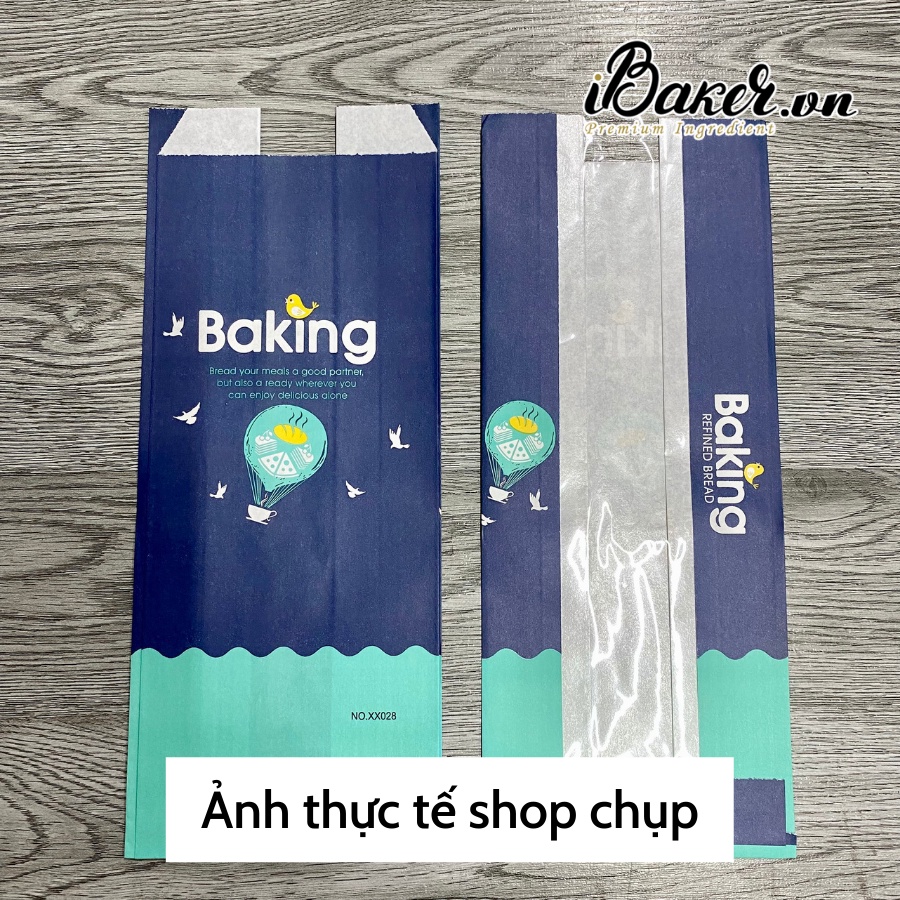 ⚡GIÁ RẺ⚡ [SET 50] Túi giấy đựng bánh mì hoa cúc/ Bánh mì Sandwich/ Bánh bông lan