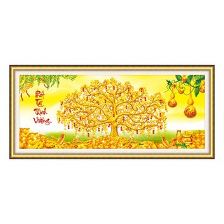 [SALE 30%-50%]  Tranh đính đá cây tiền vàng