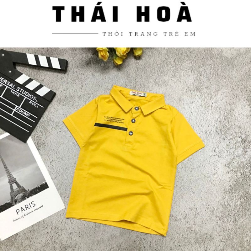 Áo polo bé trai [BIG SIZE] 21_40KG, Áo có cổ bé trai chất liệu cotton 4 chiều xịn shop