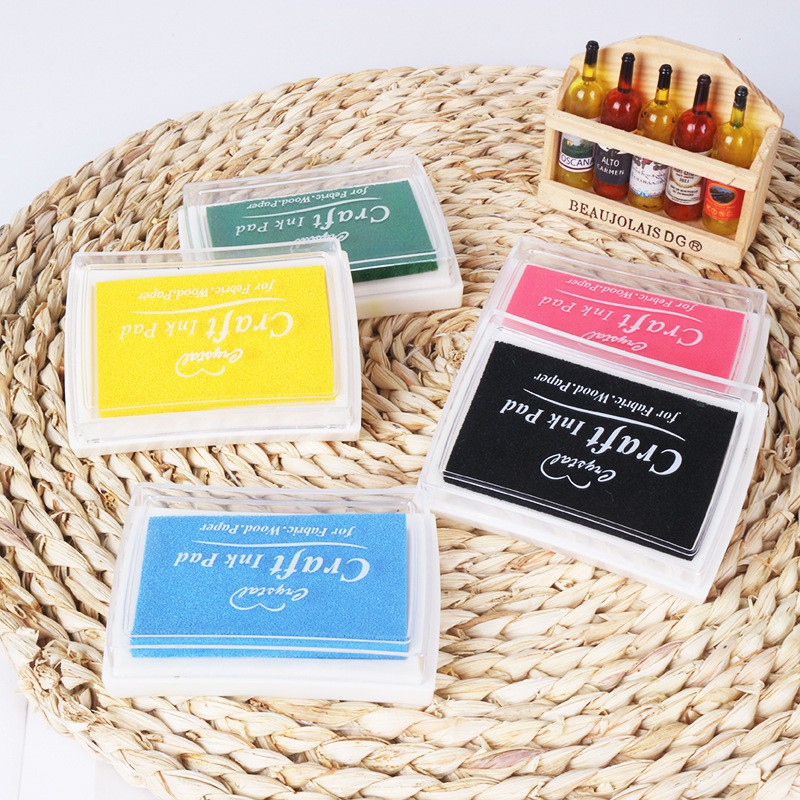 Màu in con dấu Mực in dấu Màu in dấu trang trí màu đơn Hộp mực in dấu 15 màu sắc
