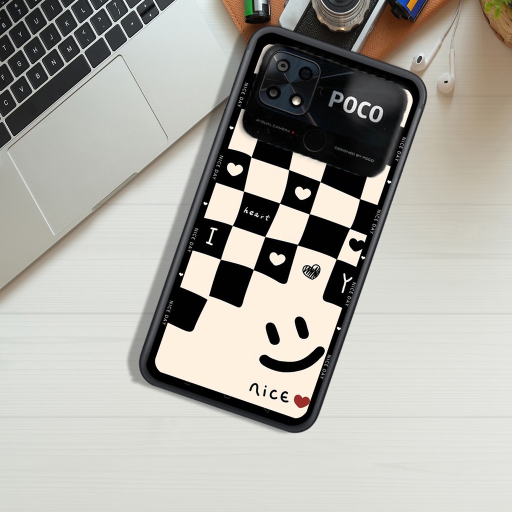 Ốp Lưng XIAOMI POCO C40  , In Hình &quot;Black Heart&quot; Phong Cách Đẹp.