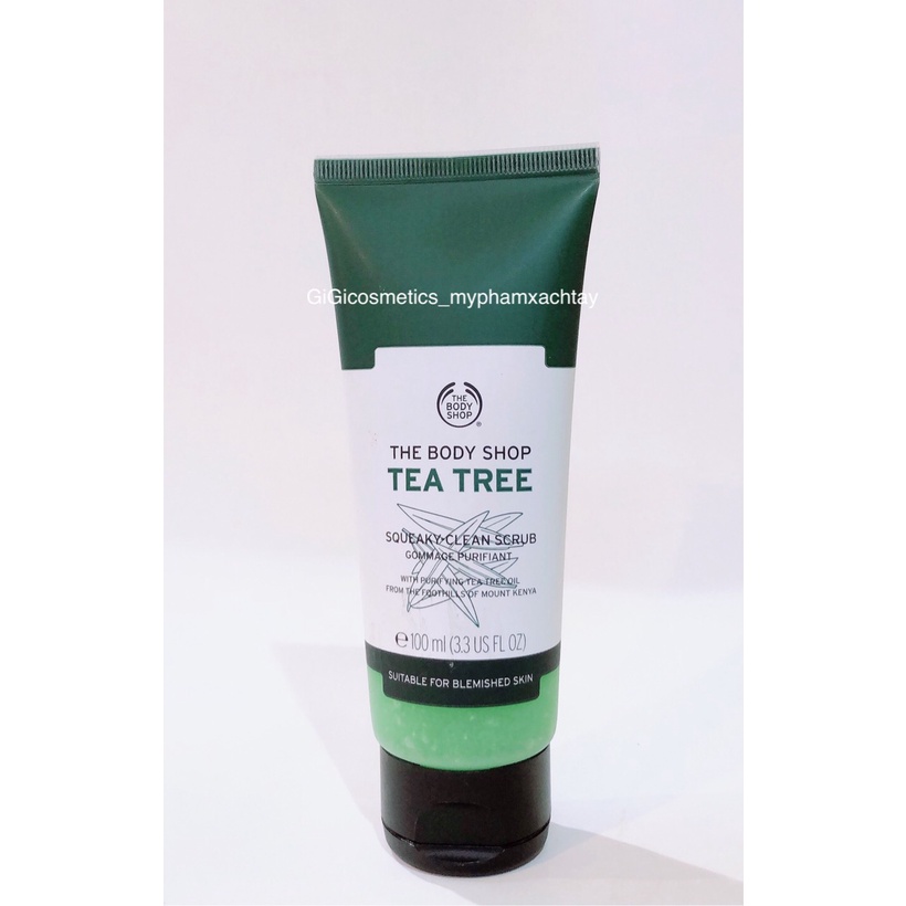 Gel Tẩy Tế Bào Chết Tea Tree Squeaky-Clean Scrub 100ML Giành Cho Da Mụn - Da Dầu